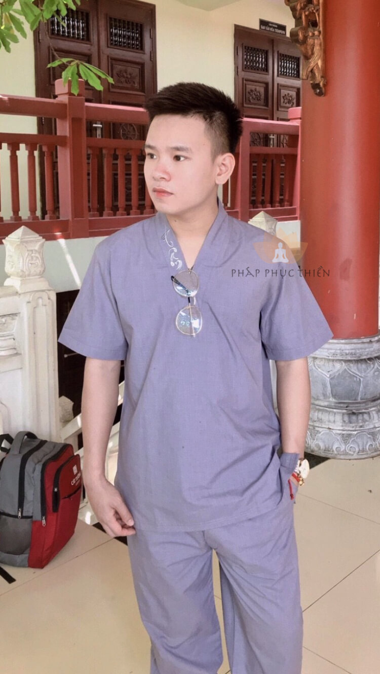 phap-phuc-phat-giao-tru-nam-theu-tam2 Pháp Phục Phật Giáo Nam Kiểu Trụ Nam Thêu Tâm