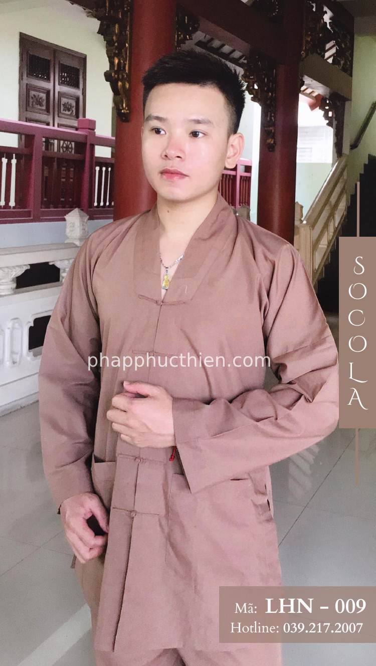 La_Han_Kate_Nam (4) Pháp Phục Phật Giáo Kiểu La Hán Nam Tay Dài