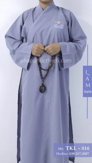 Pháp Phục Áo Tràng Kate Màu Lam