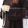 Áo Tràng Vải Silk Màu Nâu