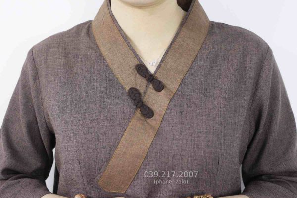 do_lam_cao_cap_mau_nau_07 - Pháp Phục Thiền Nhật Nữ Màu Nâu