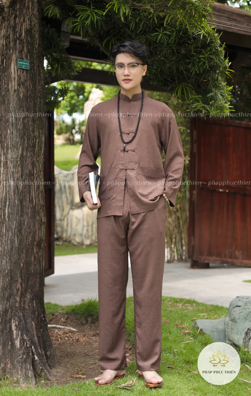 pháp phục nam màu nâu