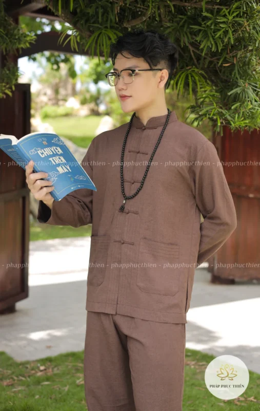 Pháp Phục Lãnh Tụ Nam Màu Nâu