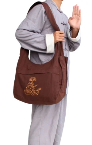 Túi đi chùa màu nâu