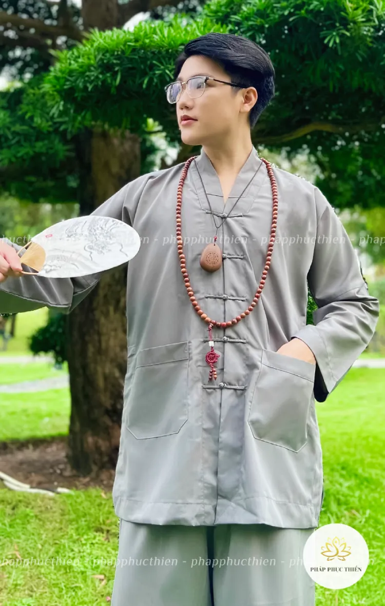 do-lam-la-han 5 đồ lam la hán nam màu xám