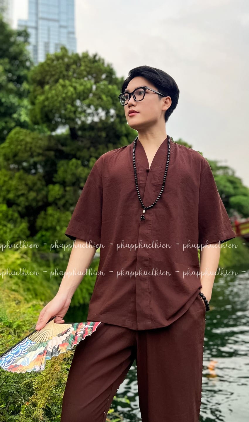 Pháp Phục Đồ lam nhật nam màu Nâu