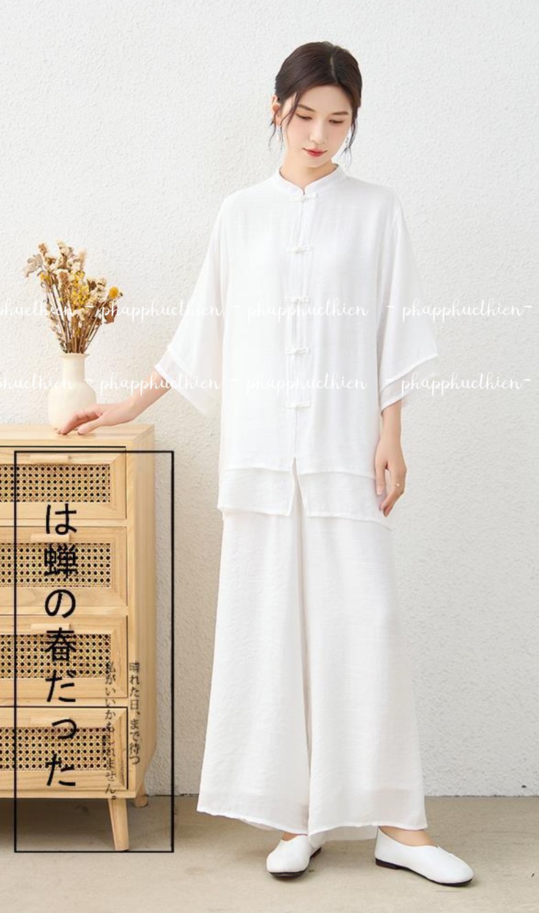 phap-phuc-thien-nu-mau-trang Pháp Phục Thiền Nữ Cao Cấp Màu Trắng