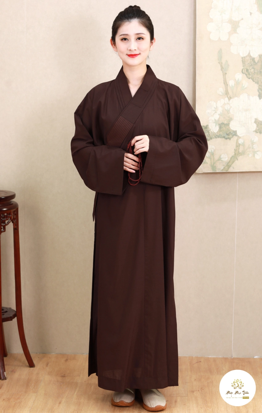 Áo Tràng Đài Loan màu nâu