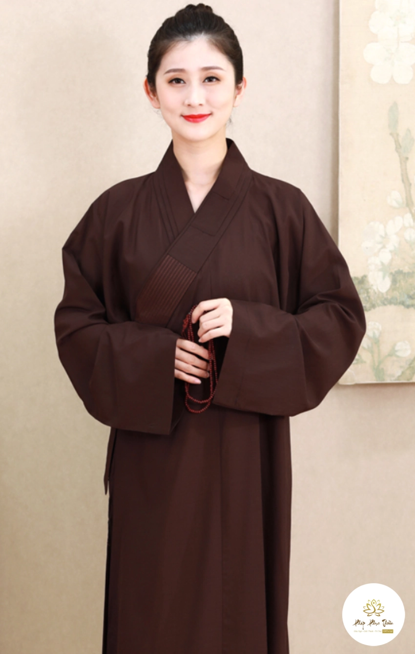 Áo Tràng Đài Loan màu nâu