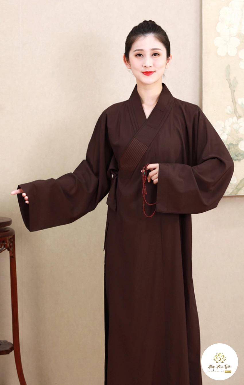 Áo Tràng Đài Loan màu nâu