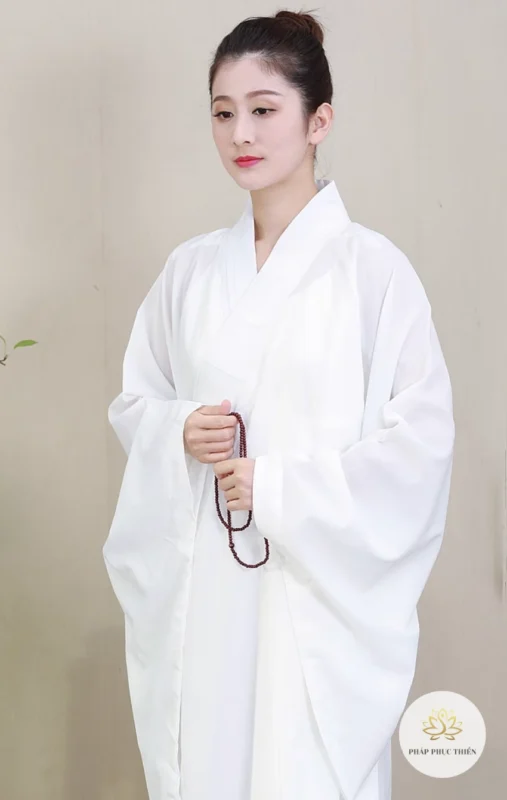 Áo Tràng Đài Loan Cao Cấp Màu Trắng