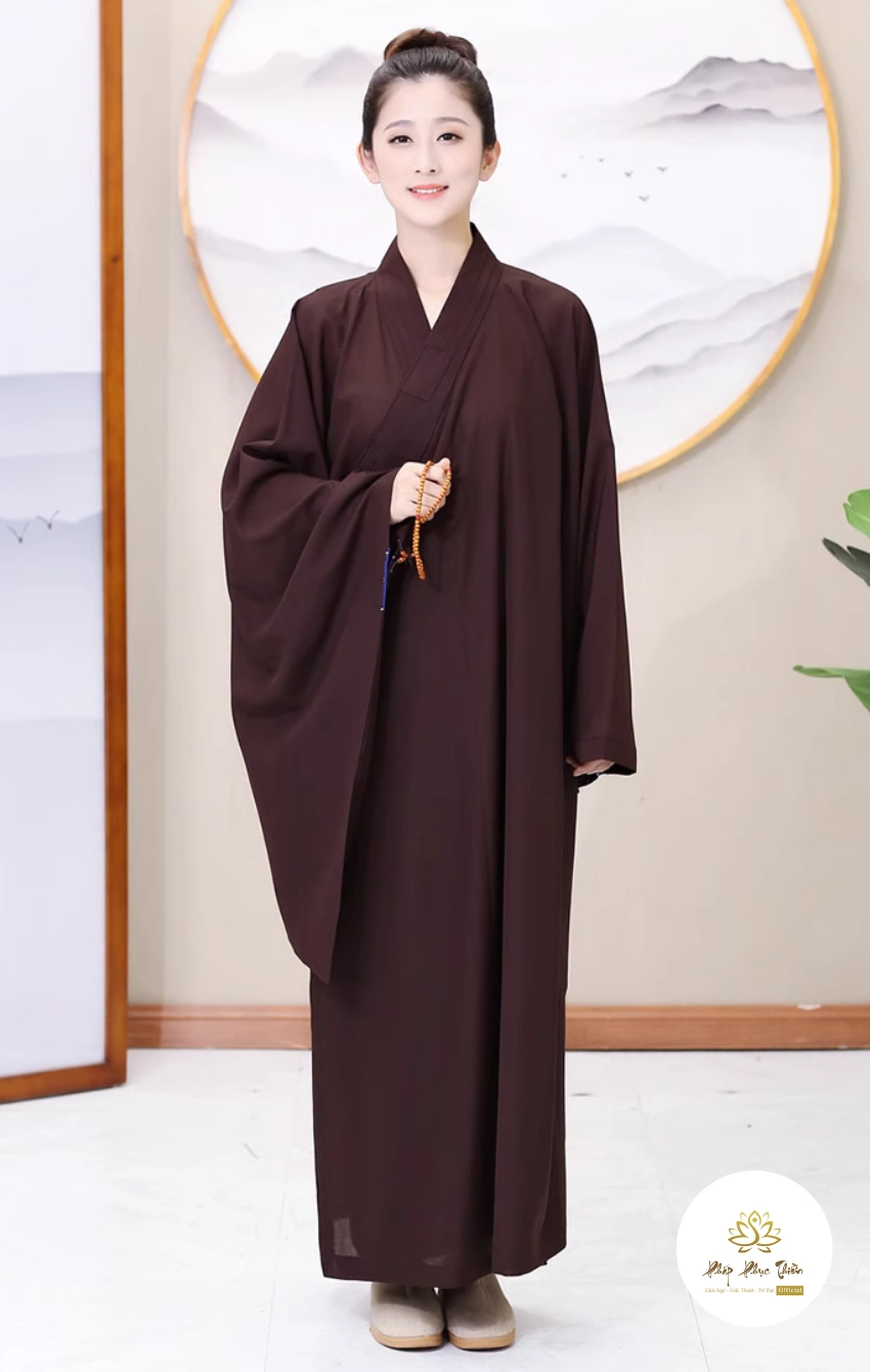 áo tràng Hải Thanh màu nâu