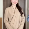 Đồ lam nữ cao cấp vải linen Ấn Độ