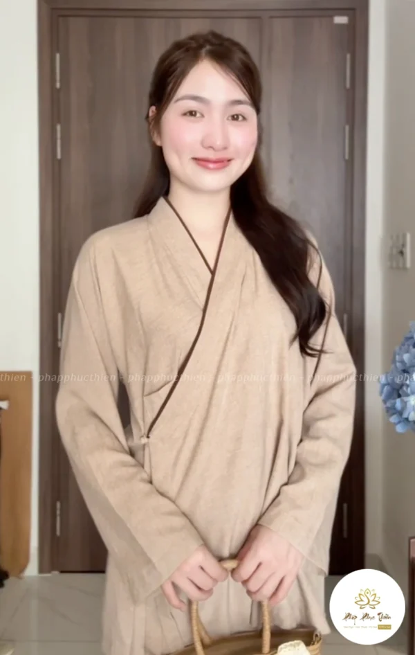 Đồ lam nữ cao cấp vải linen Ấn Độ