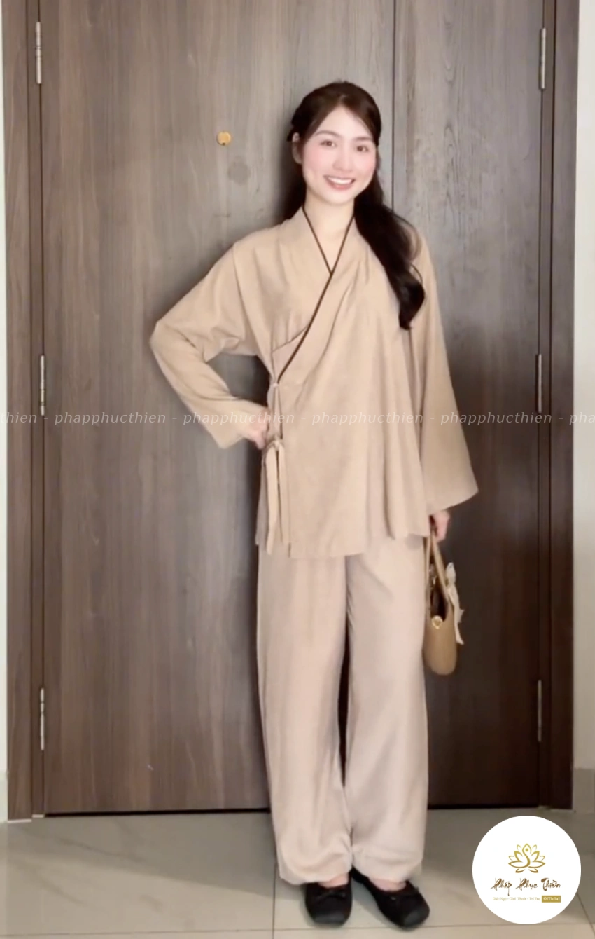 Đồ lam nữ cao cấp vải linen Ấn Độ