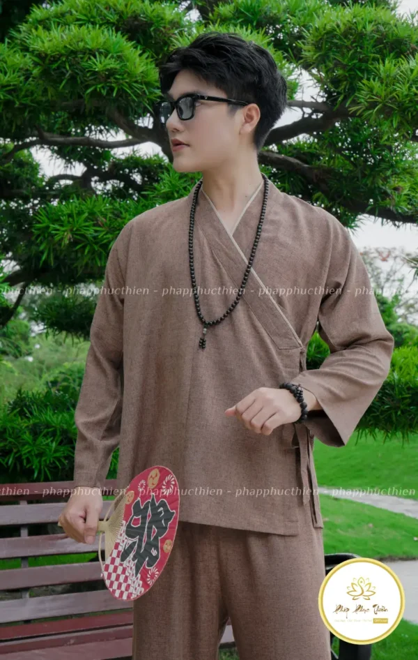 pháp phục nhật màu nâu trà