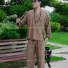 pháp phục nhật màu nâu trà