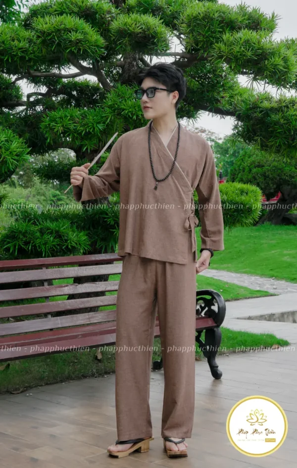 pháp phục nhật màu nâu trà