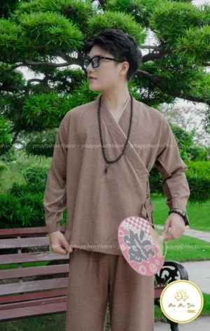 pháp phục nhật màu nâu trà