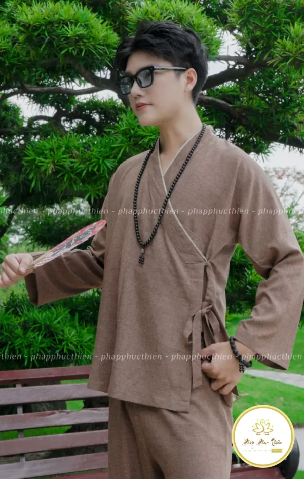 pháp phục nhật màu nâu trà
