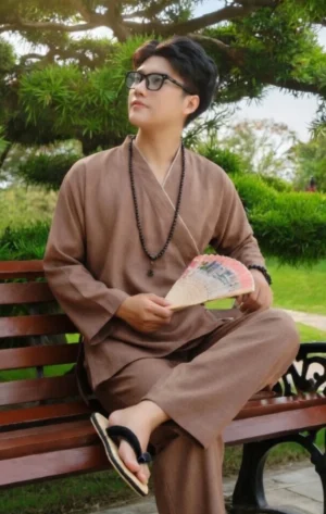 Pháp Phục kiểu Nhật màu bò