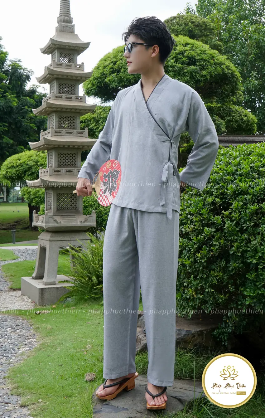 Pháp Phục kiểu Nhật cao cấp màu Lam