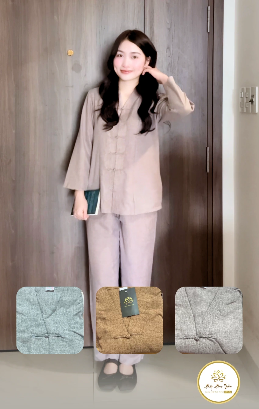 pháp phục la hán nữ linen ấn