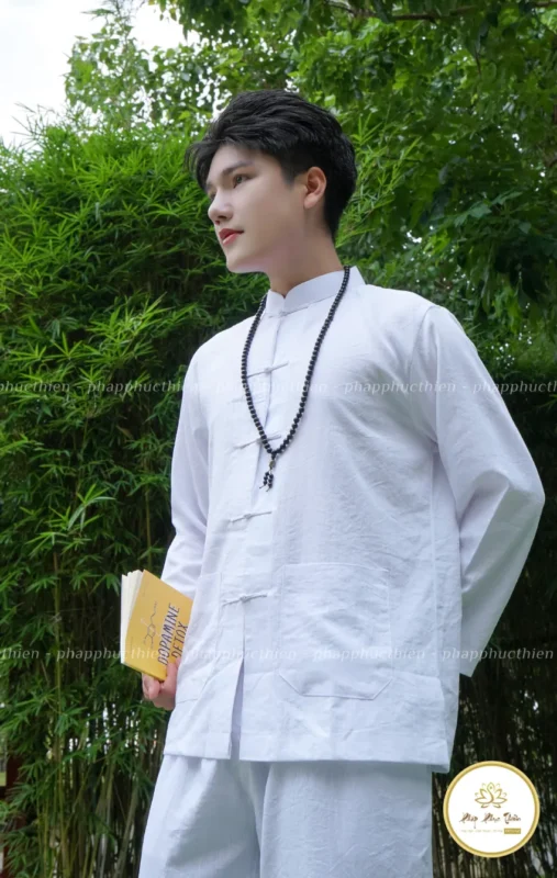 Pháp Phục Cao Cấp Màu Trắng 
