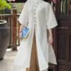 Pháp phục Áo Dài Cách Tân Nút Kem