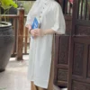 Pháp phục Áo Dài Cách Tân Nút Kem