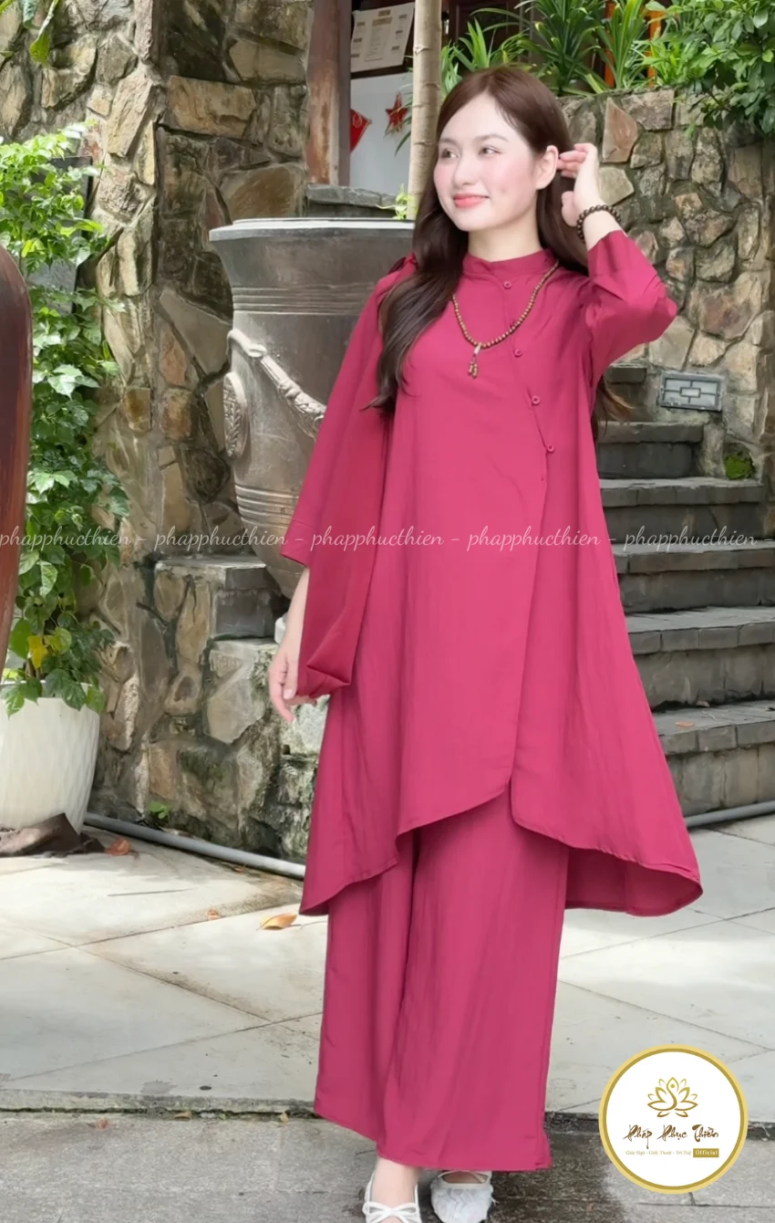 Pháp Phục Bồ Đề Tạng Màu Đỏ Saffron