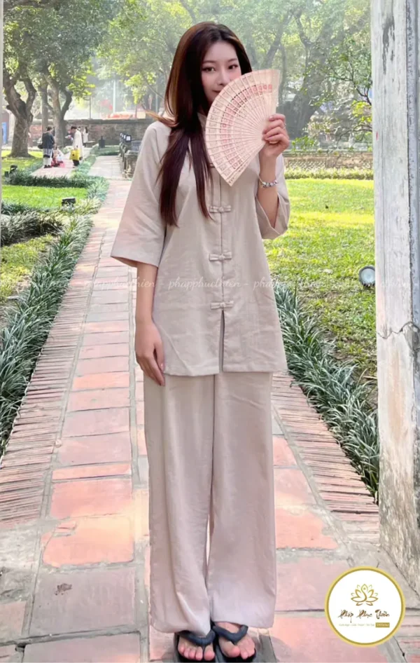 Pháp Phục La Hán Màu Kem