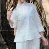 Pháp Phục Liên Hoa Sen Màu Trắng