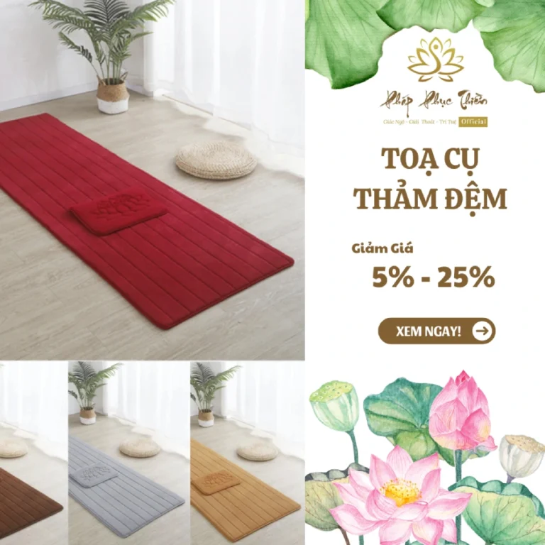Tọa Cụ - Đệm Thảm Ngồi Thiền