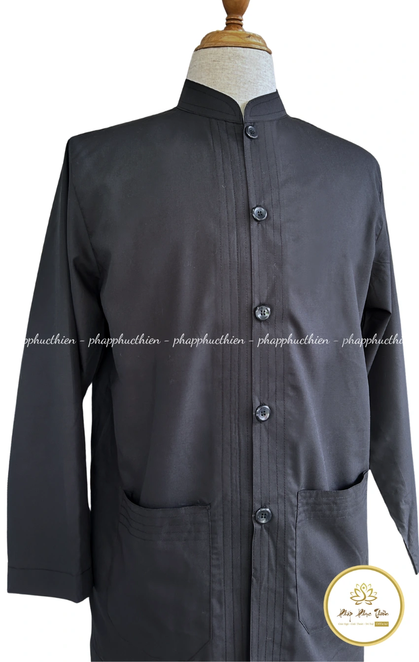 Pháp Phục Tay Dài Màu Đen