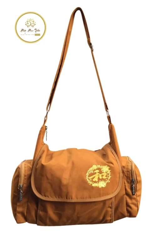 tui-deo-cheo-di-chua-4 - Pháp Phục Thiền Túi Đeo Chéo Đi Chùa Màu Vàng