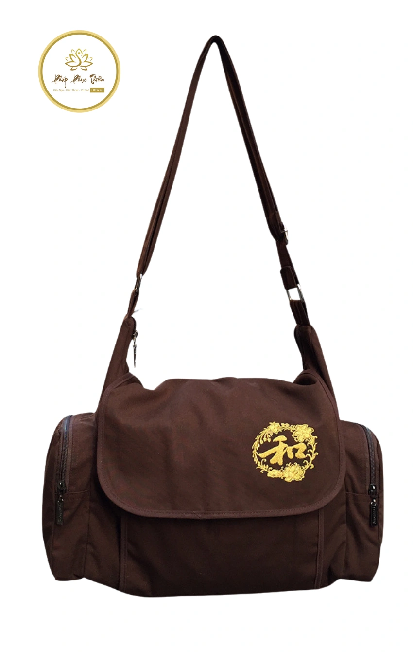 tui-deo-cheo-di-chua-8 Túi Đeo Chéo Đi Chùa Màu Nâu