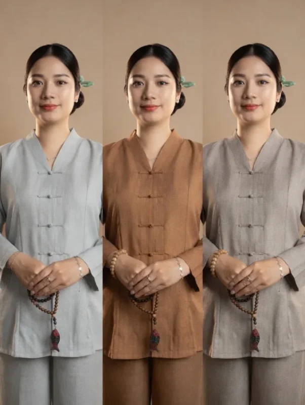 Pháp Phục 3 màu Pháp Phục Linen Ấn