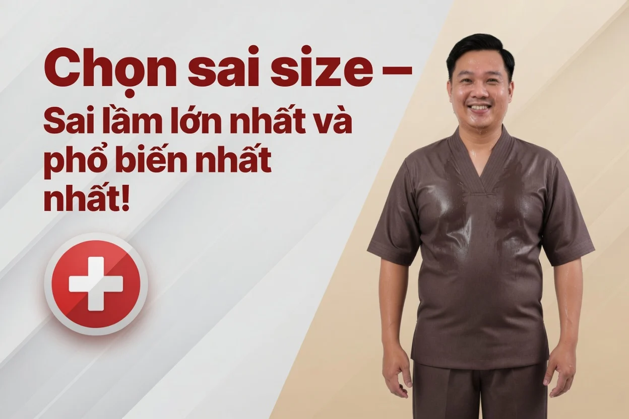 Pháp Phục Chọn pháp phục không đúng size