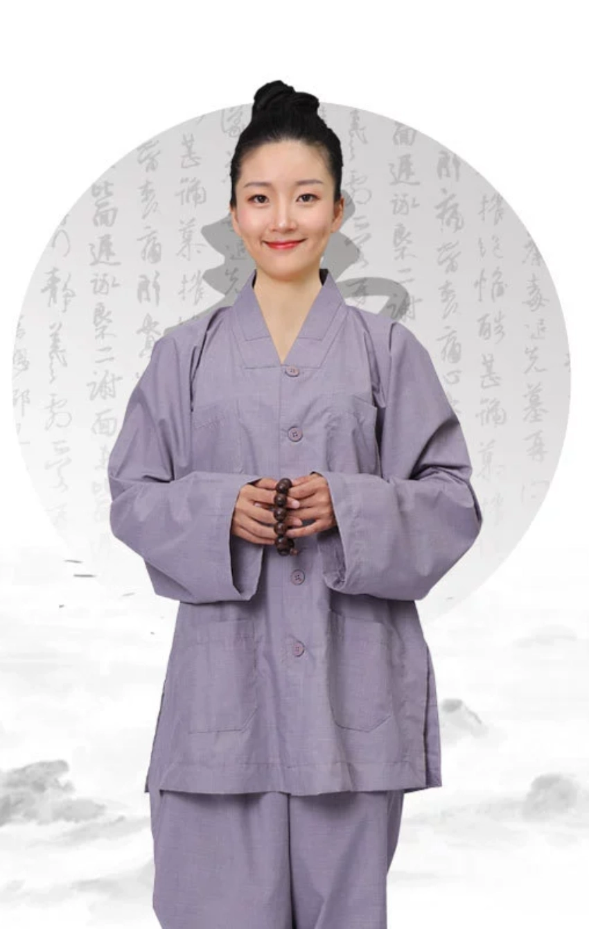 do-lam-la-han-cao-cap-7 - Pháp Phục Thiền Pháp Phục Đồ Lam La Hán Cao Cấp Kaki Màu Lam