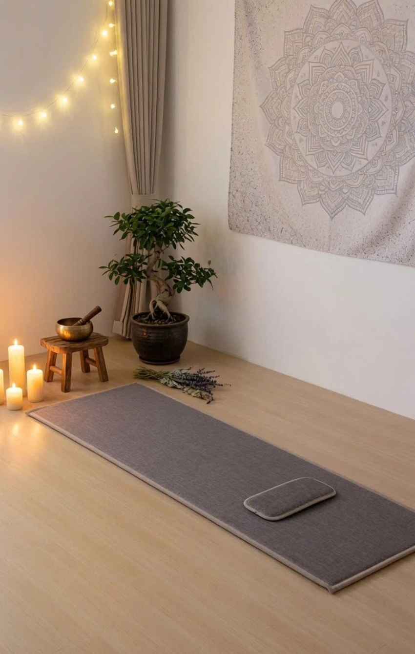Pháp Phục Thảm Lạy Phật Cao Cấp Màu Lam