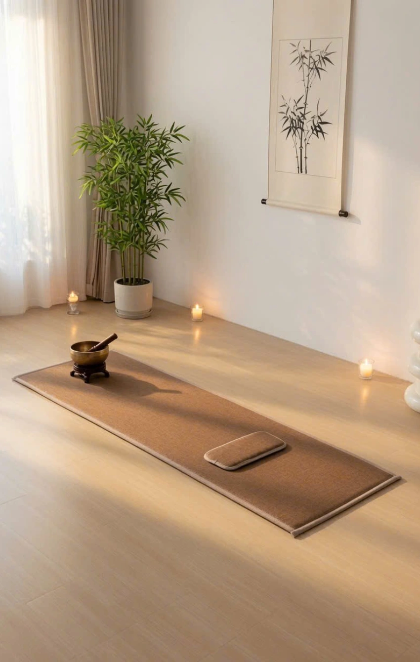 Pháp Phục Thảm Lạy Phật Cao Cấp Màu Nâu